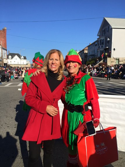 Fall River Christmas Parade with the official Elf! @fallriver_ma