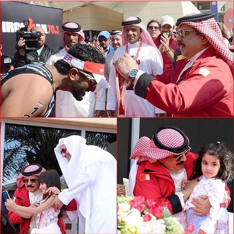 His Majesty The King attends the #ironmanmiddleeast #coronationceremony 

#Bahrain #Ironman #Sports #Endurance