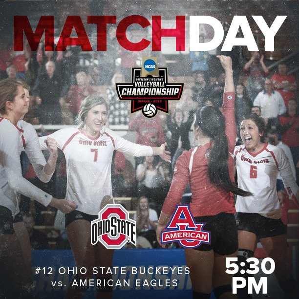 OhioStateWVB's tweet photo. #MATCHDAY ... An NCAA 'Sweet 16' ticket will be punched tonight inside St. John Arena. Be there! https://t.co/Thl2Cu8ZiM
