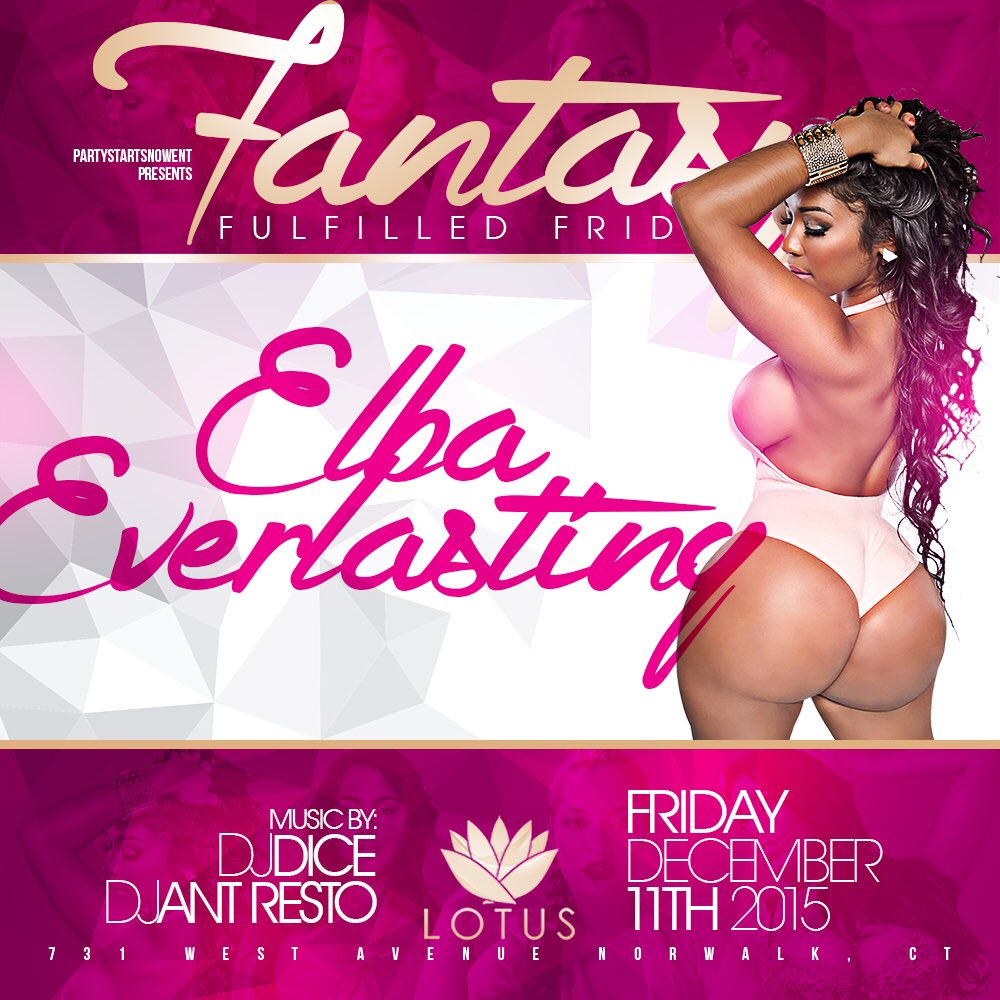 EverlastingElba's tweet photo. Connecticut Come Party With Me This Friday @ One Of The Hottest Parties In CT @lotusLounge_ct December 11 https://t.co/9n796fkRIH