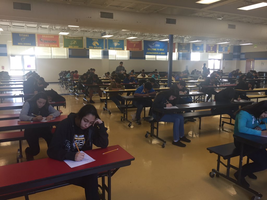 IDEACollege4all's tweet photo. Over 100 7th graders taking ACT benchmark at our IDEA Donna campus, 354 students across the district! @joanngama https://t.co/74xUITGxIr