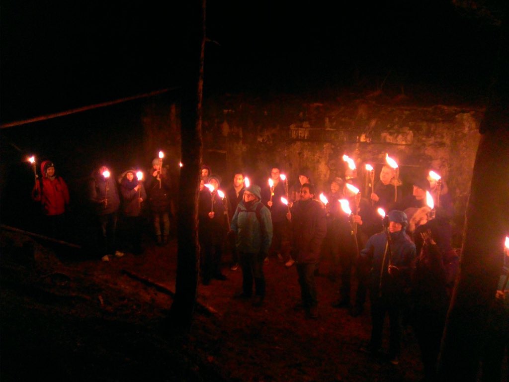 ESN_RIGA's tweet photo. #ESNRiga is having a torchlight hike today. We are unstoppable even in this bad weather! #THISisESN #ESNpower https://t.co/wwjQkXLmLU