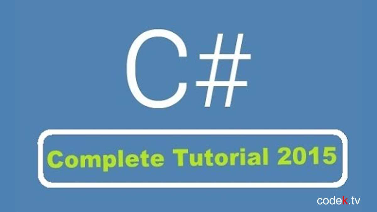 net_geeks's tweet image. C# Tutorial For Beginners 2015 – Learn C Sharp
codek.tv/5258 
#c #cnet #ctutorialforbeginners