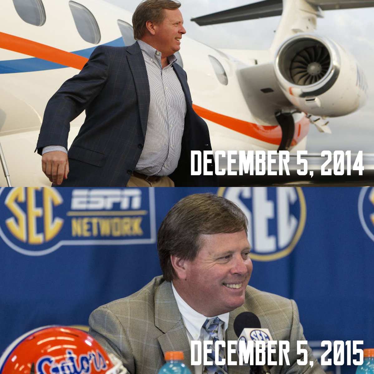 FlorldaGators's tweet photo. What a difference one year makes 🐊 https://t.co/14VjdoKSaV