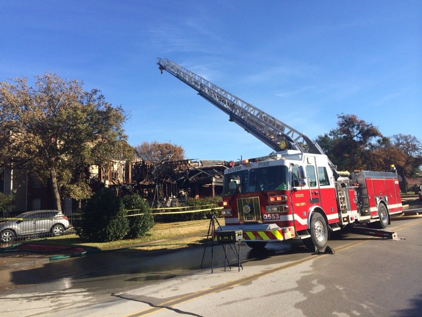 EulessFD's tweet photo. EFD completed multiple  rescues at this early morning fire. Minor injuries including 1 firefighter reported https://t.co/Mf5EStWNSh
