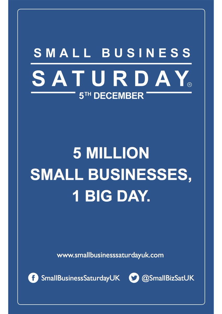 Spend £10 on your regd Amex between 5-20 Dec &amp; get £5 statement credit #ShopSmallUK. T&amp;C amexshopsmall.co.uk