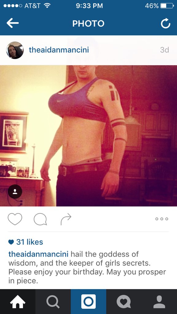 When a boy from your school posts a happy birthday tyler joseph picture. the caption im laughing 