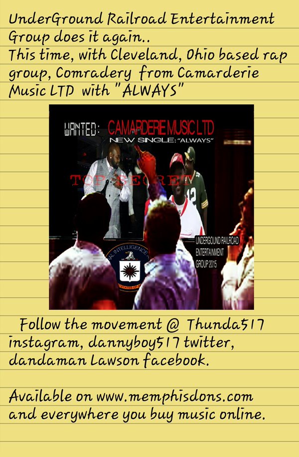 AOneMKTGRep's tweet photo. Check out Ohio rap group camaraderie music LTD with Their new hit single "ALWAYS" @Damemphisdon https://t.co/jVRt4OOaIw