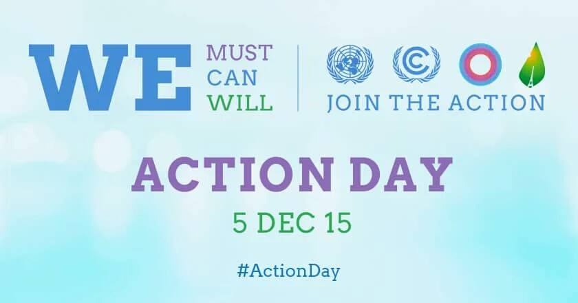 Closing event of #ActionDay about to begin, w/ <a href="/fhollande/">François Hollande</a> &amp; <a href="/UN/">United Nations</a>'s Ban. Webcast: bit.ly/1lo6ffO #COP21 #LPAA