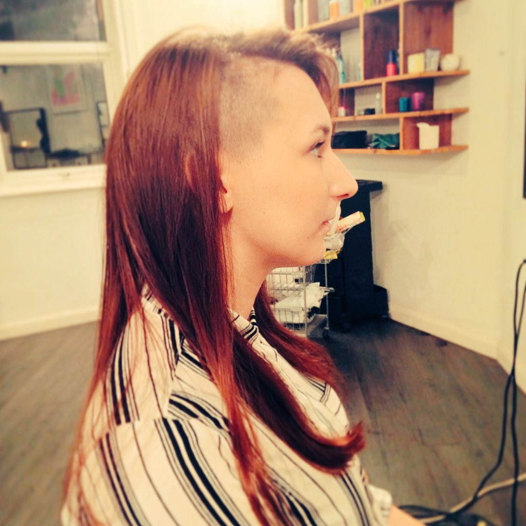 Path Yuka Auf Twitter Side Shaved Haircut Longhair