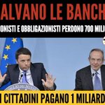 RT @carlucci_cc: Siii @lvoir addolciamoci visto che #ilpdtifrega sempre @matteorenzi #salviamoirisparmiatori e nn le banche, ad es 