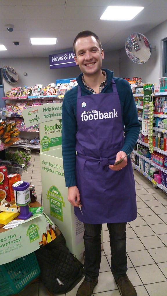 Collecting <a href="/Tesco/">Tesco</a> for @TrussellTrust foodbank today in Henleaze!  #Christmas #emmanuel