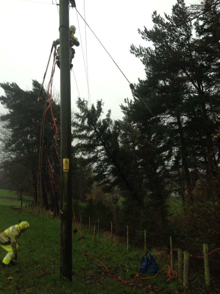 rcarr468's tweet photo. @ElectricityNW Linesmen and treecutters repairing fault due wind blown tree @CumbriaWeather https://t.co/IL4xwPMBqt