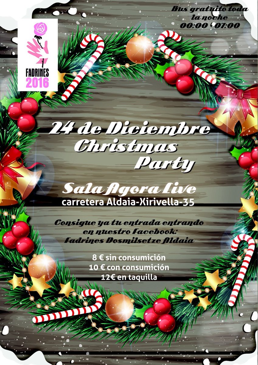 LidiaAdonay's tweet photo. Pasa la mejor nochebuena con Fadrines2016🎄Si aún no sabes que hacer esa noche,ya tienes plan! Pídeme tu entrada 🎫 https://t.co/SQkwiNAAWM