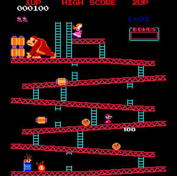 ArcadeHu's tweet photo. In the original version of #DonkeyKong #Mario was called Jumpman was was not a plumber, but a carpender.  #gamefacts https://t.co/EmifcnK52b