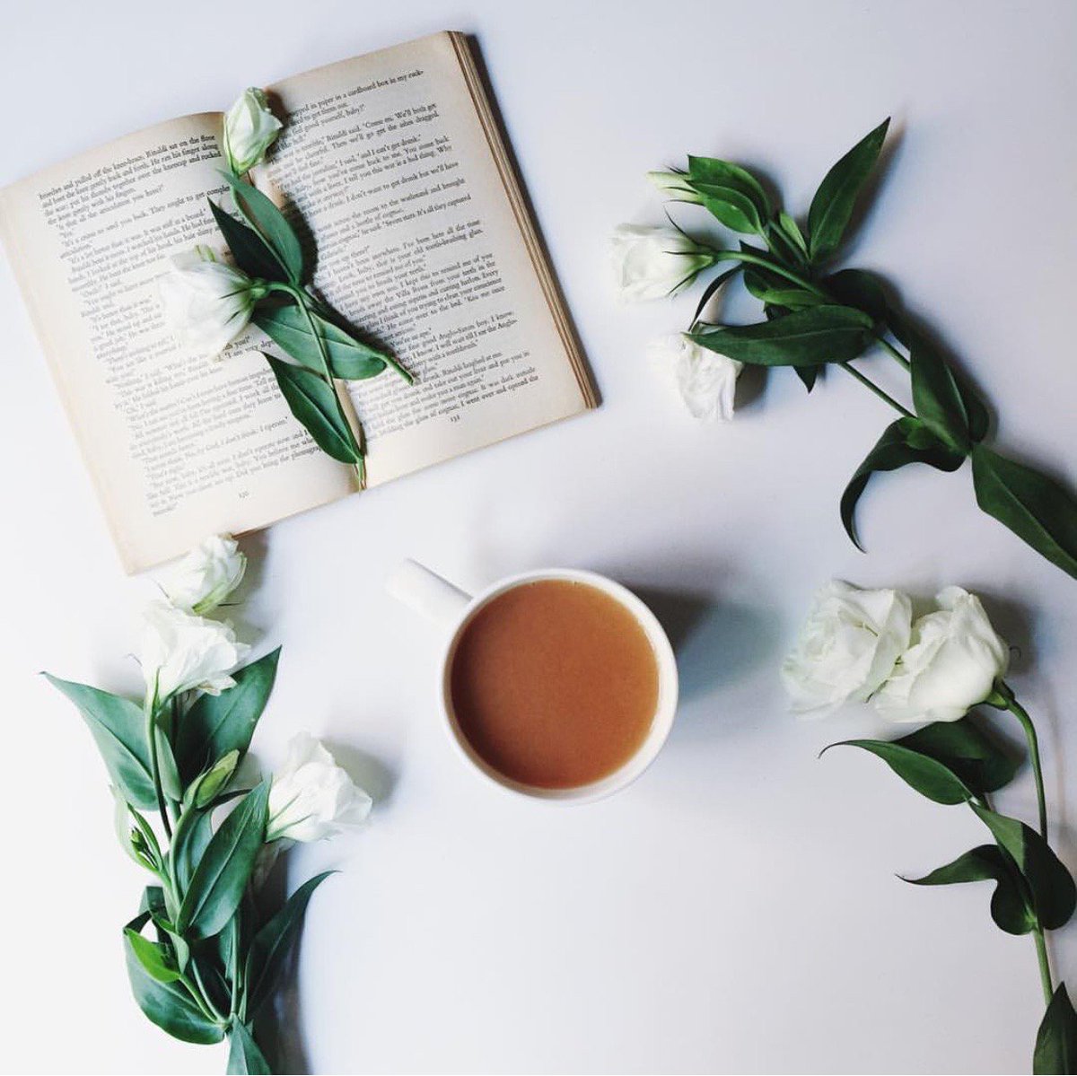 Hot tea + a good book, the makings of a perfect #December Saturday morning. #amalabeauty