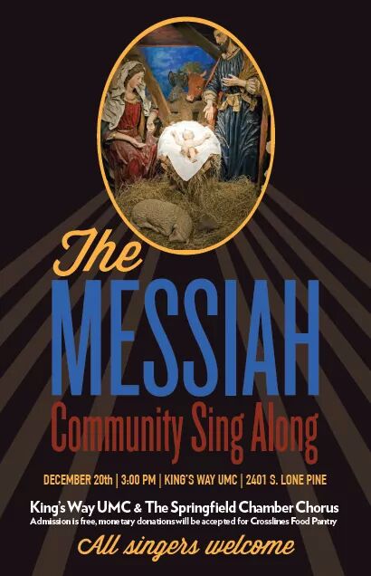 SPFDCC's tweet image. Join us for the Messiah Community Sing Along at 3pm on December 20th at Kingsway United Methodist Church!