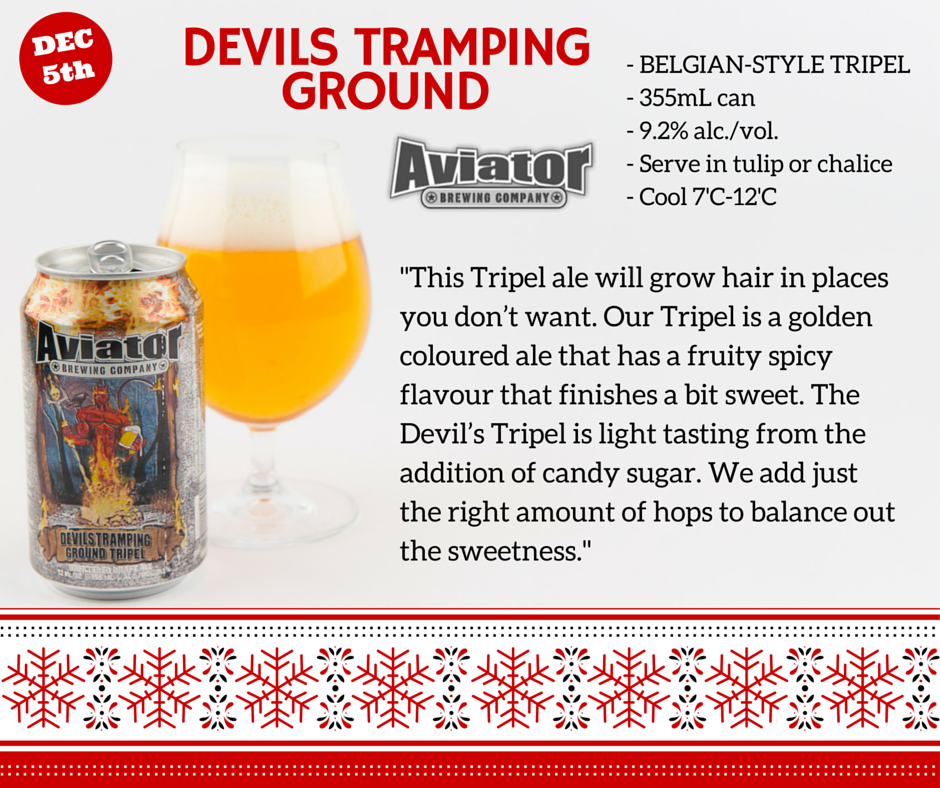 CraftBeerAdvent's tweet photo. The fifth #craftbeer is here! Devils Tramping Ground from @aviatorbrew is #beer5 of the #CraftBeerAdventCalendar https://t.co/jA0ZbWf71t