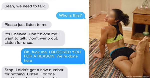 HumourGuide's tweet photo. Crazy Ex-GF Sends Harassing Texts, But Dude Shuts Her Down Quick! WOW! 🙈😳😁 https://t.co/KPlzJxgkBG https://t.co/1YraBQJvGf