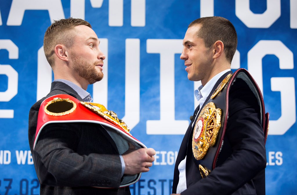 MatchroomBoxing's tweet photo. TWELVE WEEKS today...

The BIG one...

TWO world titles at stake...

#FramptonQuigg https://t.co/KAFjL5HYhp