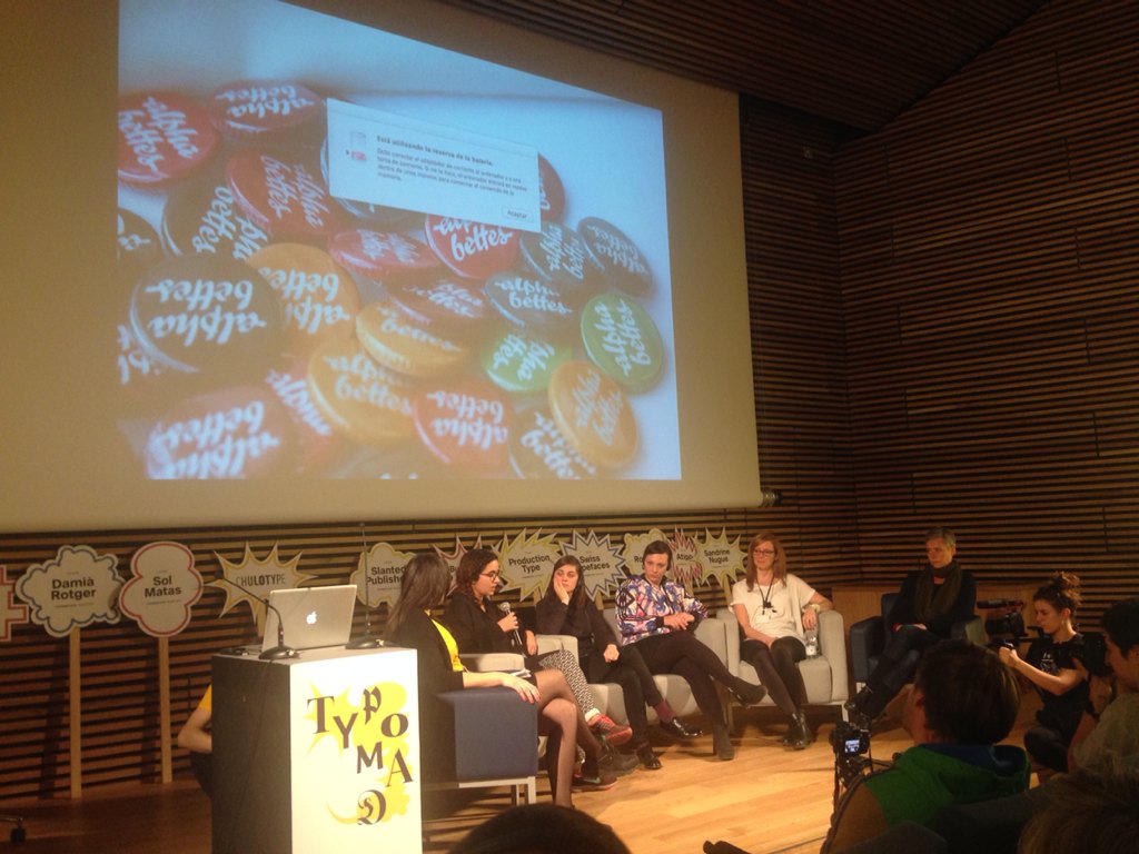 alphabettes_org's tweet photo. .@ainat_ on how @alphabettes_org started, from a few emails to a chat and later a blog #betteslive #Typomad15 https://t.co/nAqnYcg6nY