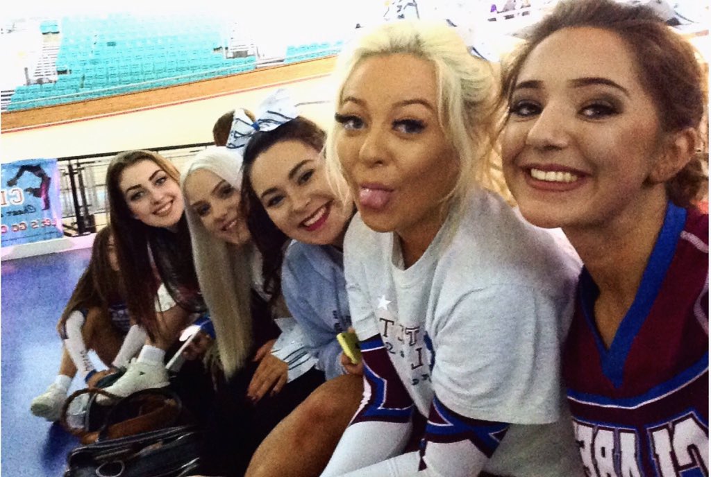 _molliecutler's tweet photo. @UKCheerleading @ClaretsCheer DAY 1! https://t.co/whfzSd83W1