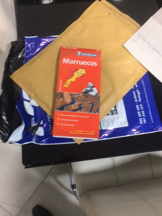 NervaPandaTeam's tweet photo. @NervaPandaTeam sigue creciendo. Recibido el mapa Marruecos Michelin 742, parte del kit obligatorio para #Panda_Raid https://t.co/V73P3zZLwc
