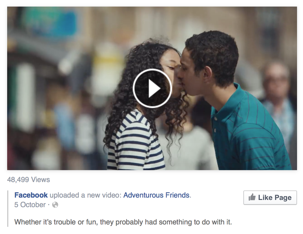 OFFGLOSS's tweet image. me meo, hice un trabajo para facebook y ahora lo están patrocinando en todos lados y mi madre casi lo ve en la tele