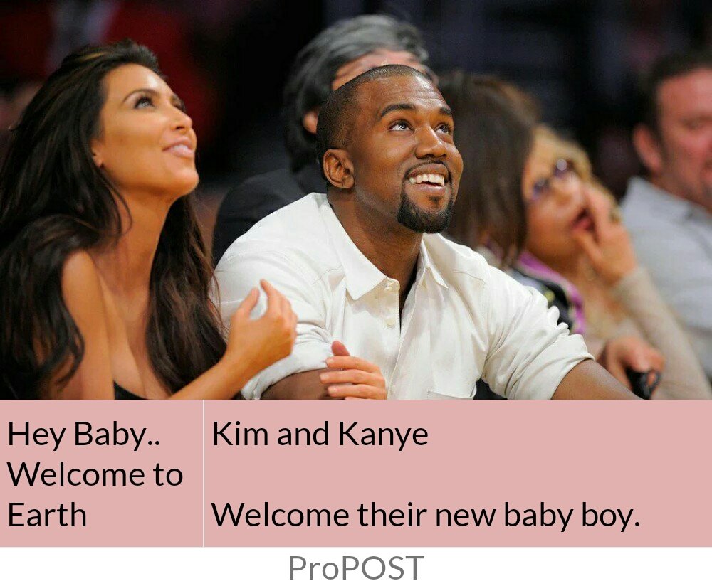 ProPOSTind's tweet photo. Kim and Kanye welcome new baby.
Write below any picture, using #ProPOST #App
Download: https://t.co/DiZvt87ksh https://t.co/fyqrWtdbJo