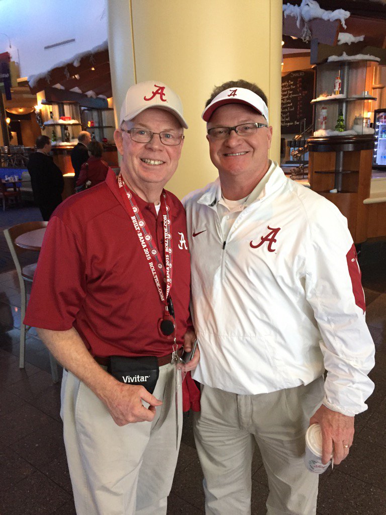 CoachCramer's tweet photo. Commitment: Knowing you have to preach the next morning in FL but you come to the 'ship anyway! #TedTraylor #BamaFCA https://t.co/isoT342e04