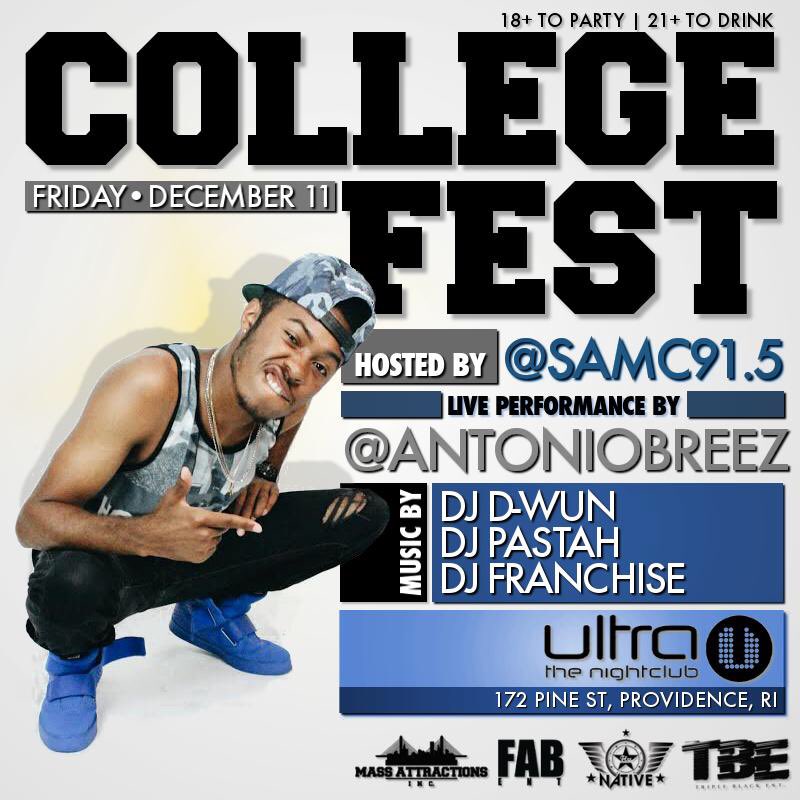 Morin_SG's tweet photo. This Friday @AntonioBreez hits the stage at Ultra Night Club for college Fest! 👌🏽 https://t.co/7QlZDpNTwd