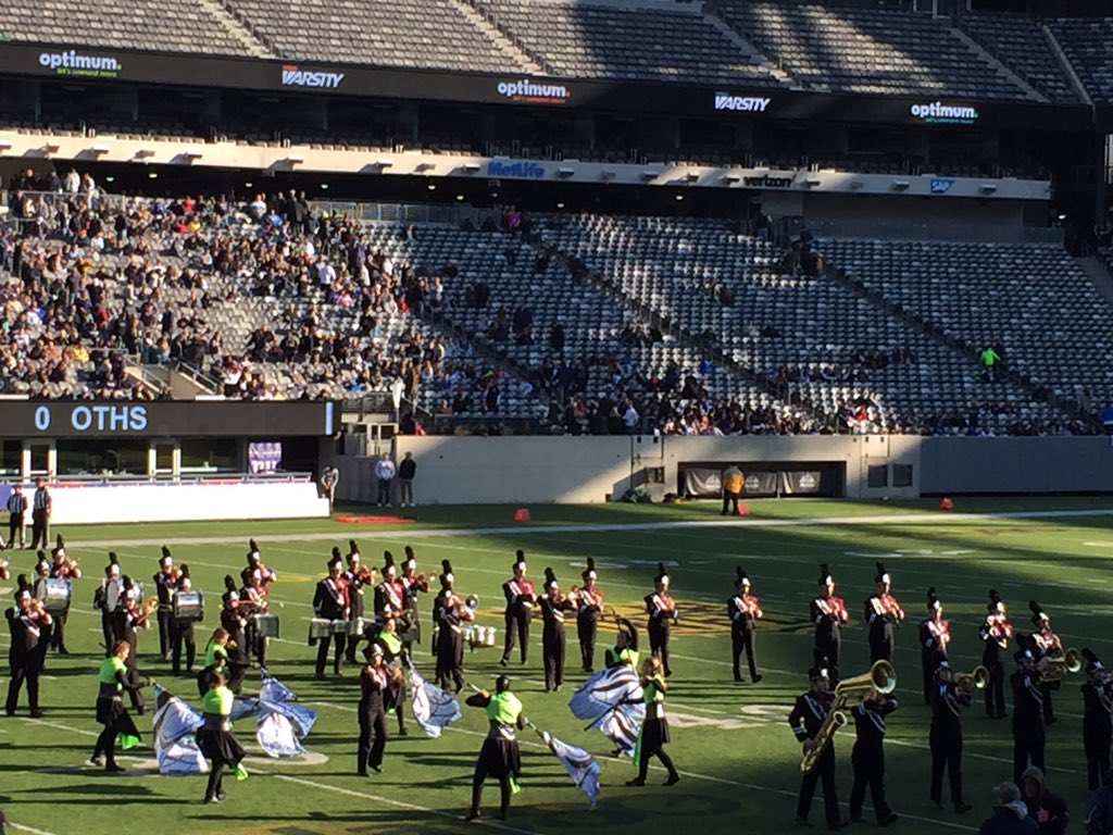 FeffCacho's tweet photo. Halfway through my 6-game marathon high school football weekend at Giants Stadium. https://t.co/c0Os3eJ0kG