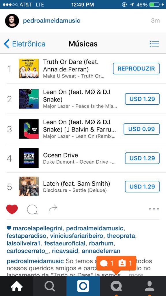 Gil de Ferran (@gdeferran) on Twitter photo Atenção atenção a filhota <a href="/AnnadeFerran/">Anna de Ferran</a> #1 no #iTunes Brasil!@MakeUSweatmusic parabéns filha...acelera! #truthordare Atenção atenção a filhota <a href="/AnnadeFerran/">Anna de Ferran</a> #1 no #iTunes Brasil!@MakeUSweatmusic parabéns filha...acelera! #truthordare