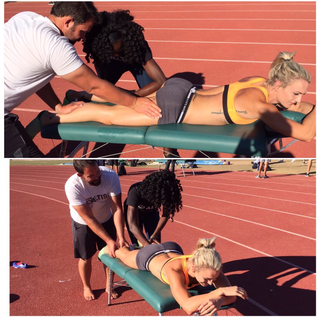 Kelly_Kangaroo's tweet photo. @TAJharvey and @JCarnahanLmt working hard today after the 4x400😂😂 thanks guys 😘😘@ALTISworld https://t.co/bEAoT6fXHa