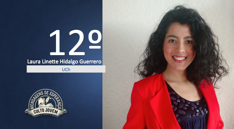 AdventistasUPN's tweet photo. Final #MasterWhite: Laura Hidalgo de la Unión Chilena, que alcanzó el 12º lugar! Felicidades! https://t.co/1ytSD7McQN