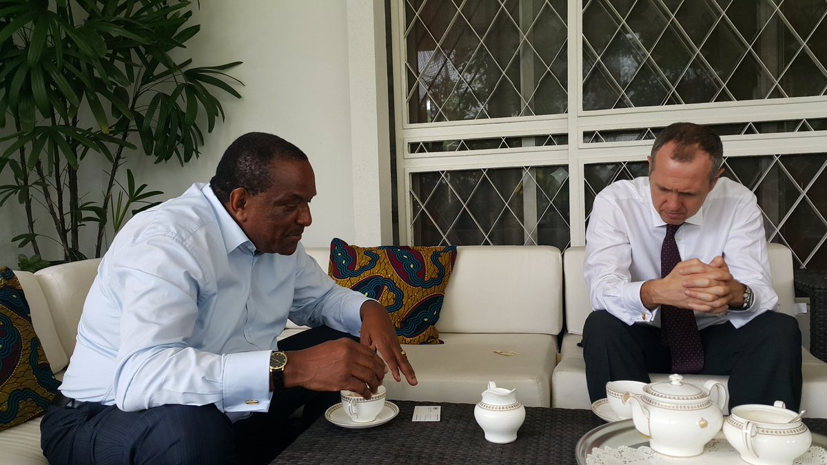 Kenya Embassy Drc On Twitter Hon Amb Joe Nyagah Over Breakfast With British Ambassador H E Zebedee Https T Co Htj5hsn8tw