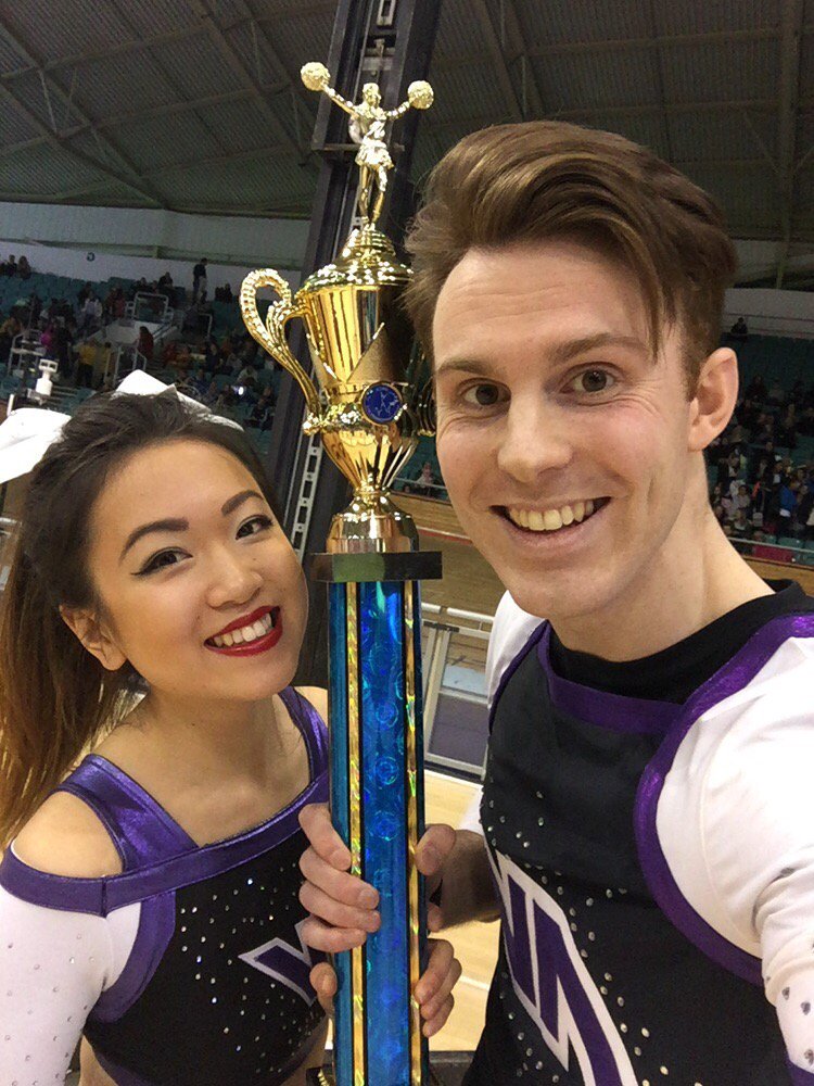 AviatorsCheer's tweet photo. Super congratulations @JonnyKeefe &amp; Kirstie @AviatorAces for 1st place Partner Stunt @UKCheerleading #takeyourplace https://t.co/yin41fGo8V