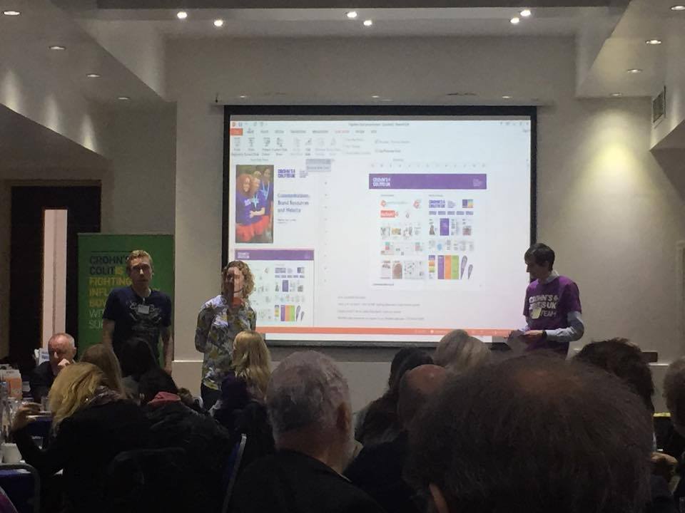 ForEveryIBD's tweet photo. Really great to meet everyone today and share my volunteering story at @CrohnsColitisUK #togetherdays #7daysofIBD https://t.co/vMNdk3qI2B