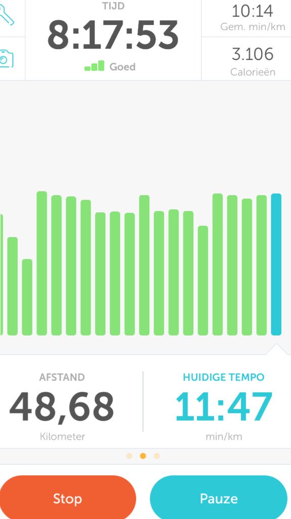 SvenOrnelis's tweet photo. 3km vd 188 te gaan. We zijn er byna!!! ππππππ #svenstapt #rodeneuzendag https://t.co/t9XiopvH1D