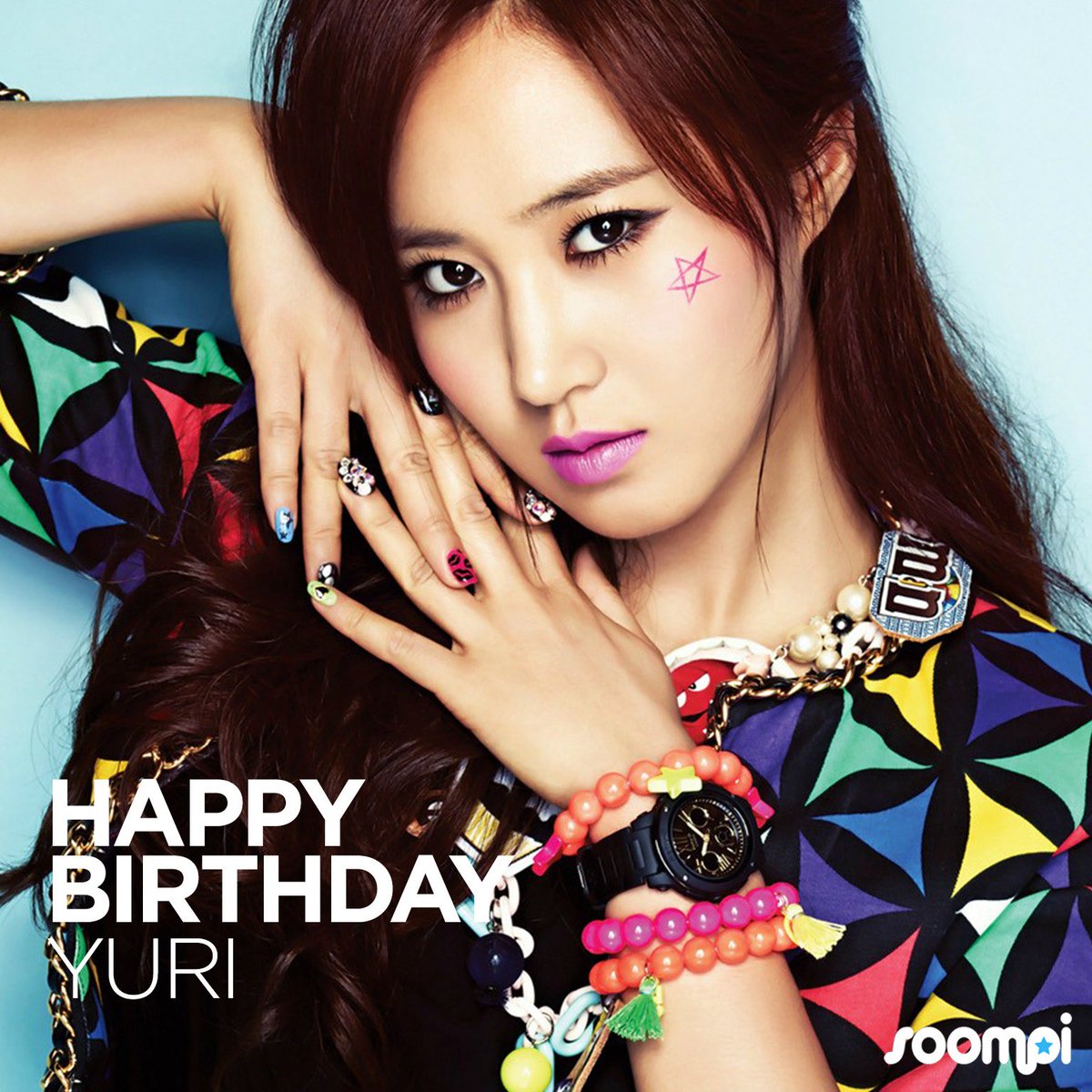soompi's tweet photo. Happy Birthday to #SNSD's Yuri! #HappyYuriDay https://t.co/o2j0I75ySl