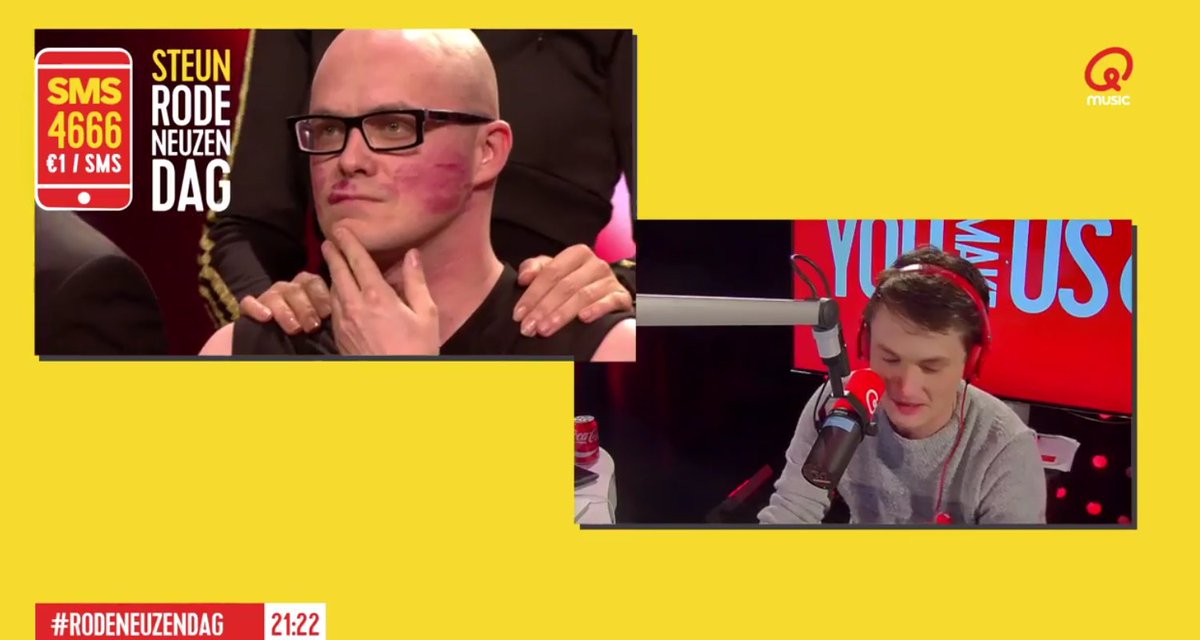 PascalDeBacker's tweet photo. Die kusjes voor @philippegeubels @VTM @MEDIALAAN tbv @rodeneuzendag, verdient @SvenOrnelis ook!! ๐ #respect #SMS4666 https://t.co/4Gp2SjvYI6