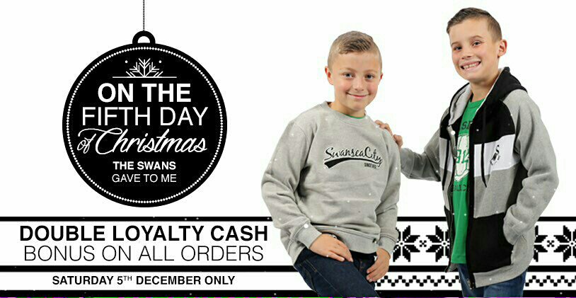 SwansClubShop's tweet photo. Not long left of our DOUBLE Loyalty Cash offer... Perfect for stocking fillers https://t.co/bgDDT0uayA https://t.co/vXaPA7OVvI