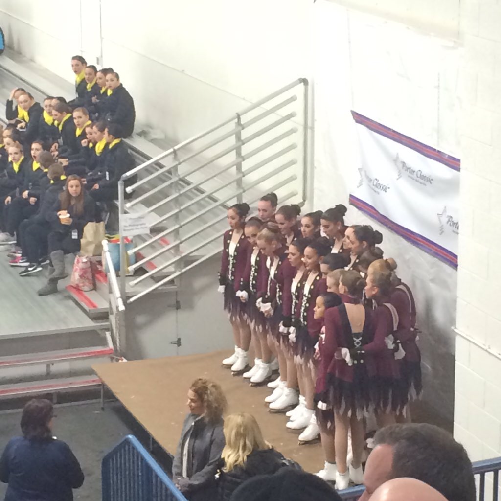 In the kiss and cry @CrystallettesN currently 1st #PorterSynchro