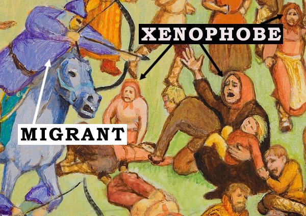 Katanat's tweet photo. Migrant &amp; xenophobe in liberal dictionary #Dictionaryillustrated #LiberalLogic #LiberalDictionary https://t.co/pDjNMeBave
