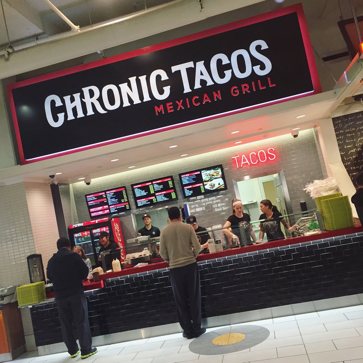 Come check out our new location now open in the food court <a href="/MetropolisatMet/">metropolisatmet</a> #chronictacos #metrotown #Burnaby