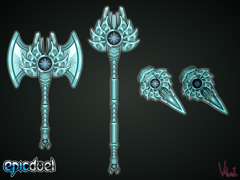 Valoroth's tweet photo. Mutating weapon for the gift giving event. #EpicDuel #EDcodes https://t.co/4S9rb3F2df