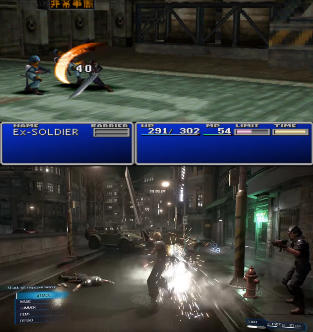 MasamiT's tweet image. FF7リメイクの動画ずっと見てる　18年かー　すごいなあ