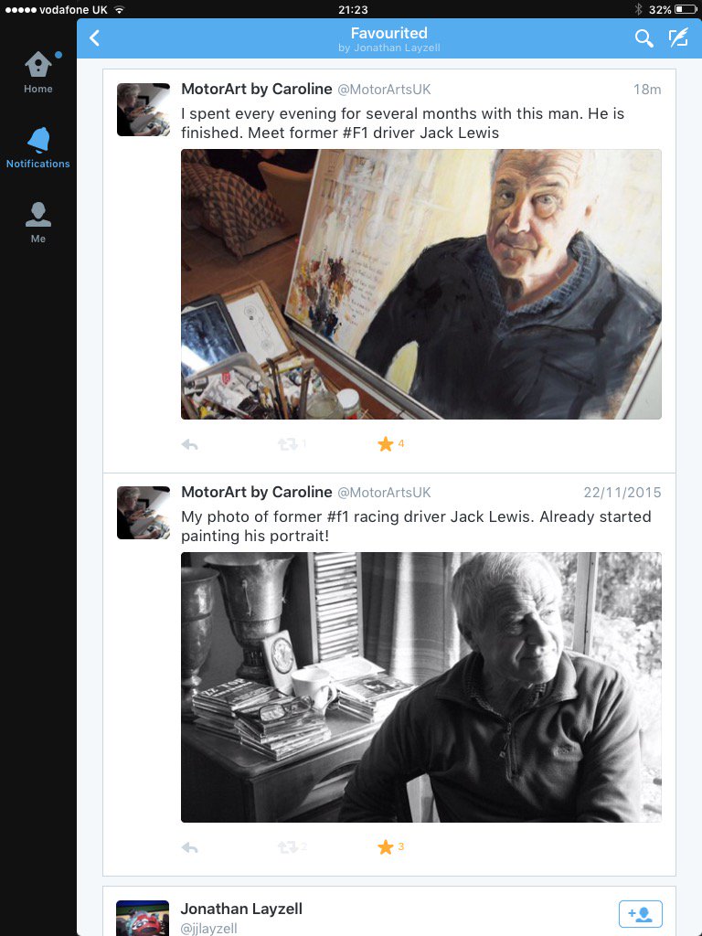 MotorArtsUK's tweet photo. Jack Lewis. Painting and photo. One took 2 minutes, the other 2 months. https://t.co/G0ULUQtZhJ