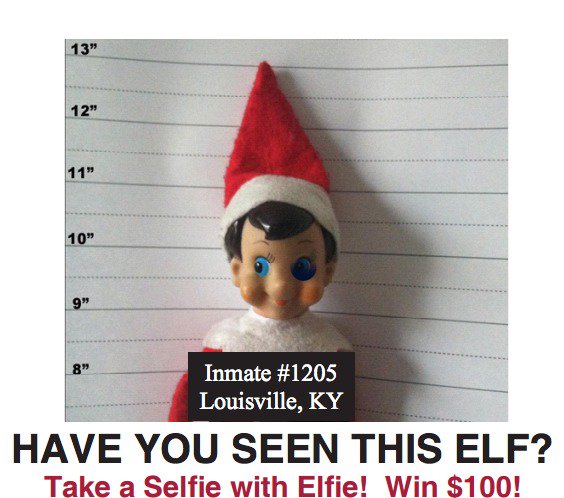 HighlandsLouie's tweet photo. #SelfieWithElfie Find Elfie in participating stores during #Aglow2015! Best selfie wins! https://t.co/HxdYiRe4fV