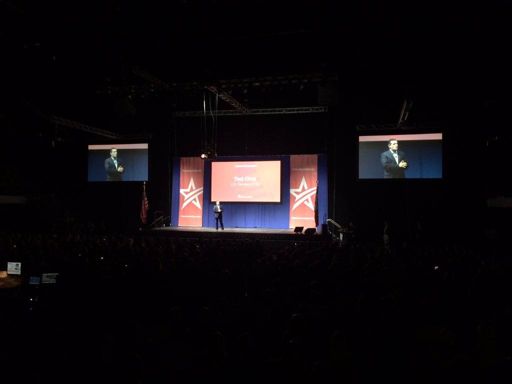 4presidentsite's tweet photo. tedcruz: RT JessicaKWWL: .tedcruz talking Liberty & Security in a packed house at the #RST15 KWWL https://t.co/KFmD2BwzJq